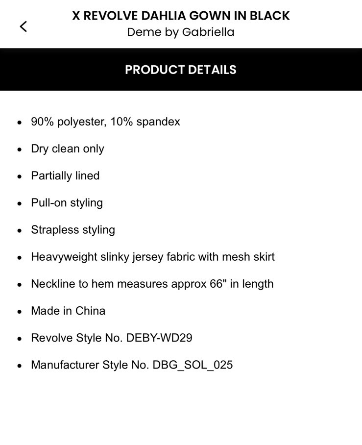 Deme By Gabriella X Revolve Dahlia Gown Size L