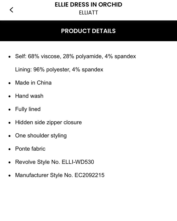 NWT Elliatt Dress In Orchid $250 Size L