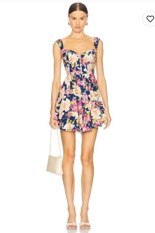 NWT Yumi Kim Sylvia Dress In Garden Navy $228 Size M