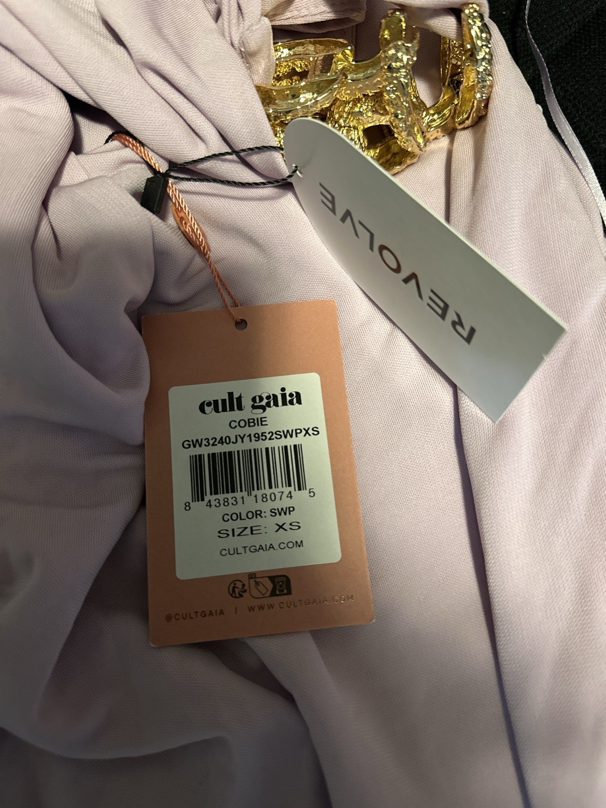 NWT Cult Gia Cobi Gown In Sweet Pea $898 Size XS