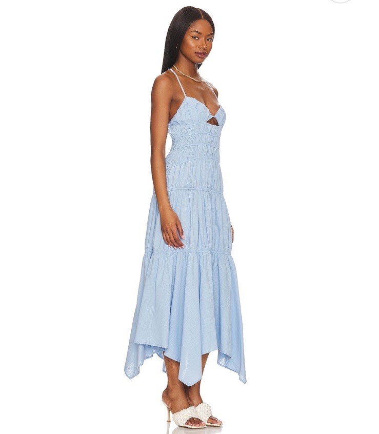 NWT SNDYS Tahlia Dress In Blue Size S