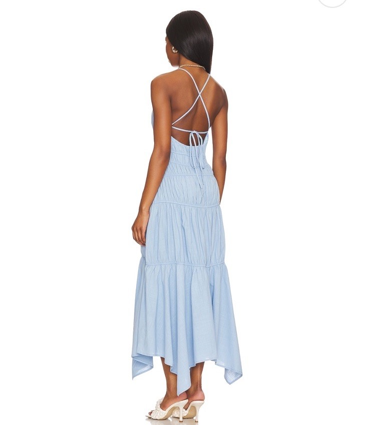 NWT SNDYS Tahlia Dress In Blue Size S