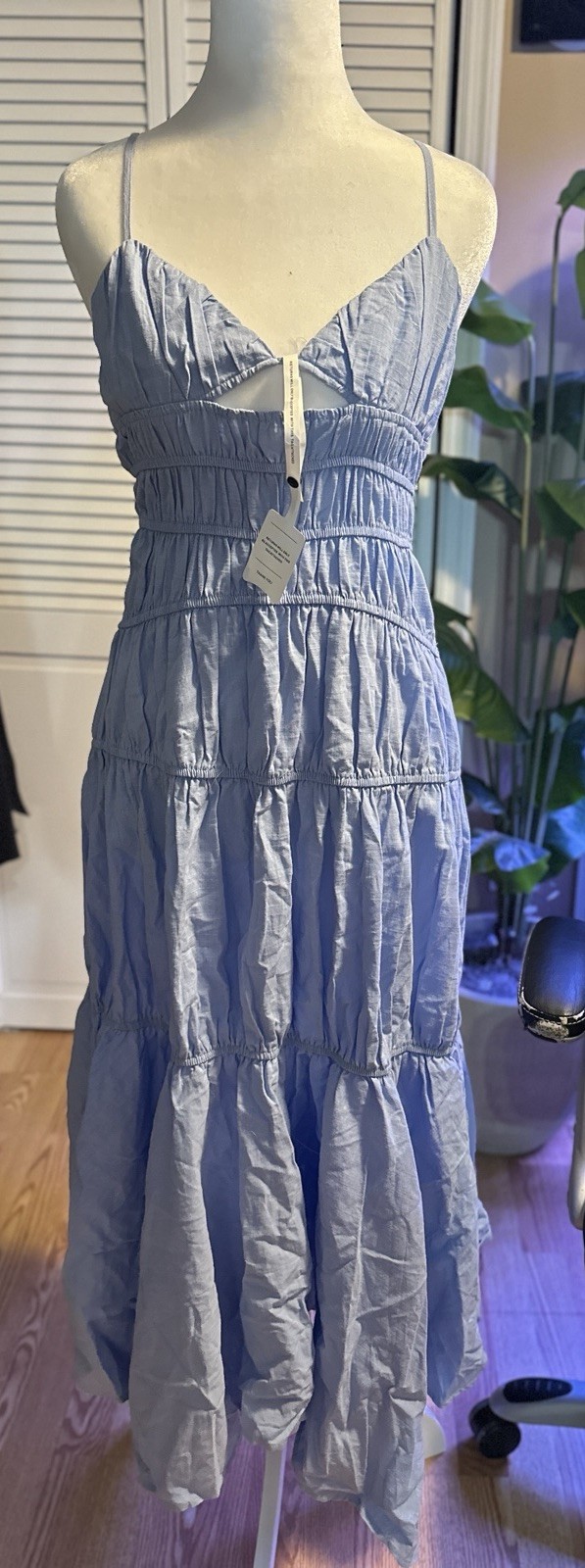 NWT SNDYS Tahlia Dress In Blue Size S