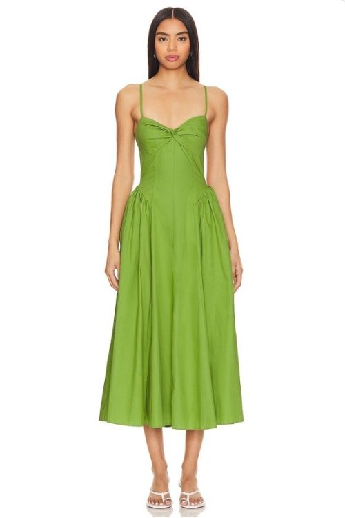 NWT NIA Destene Dress In Pesto Size S