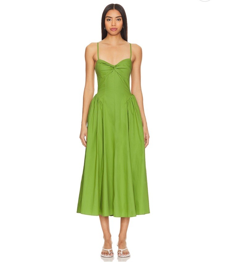 NWT NIA Destene Dress In Pesto Size S