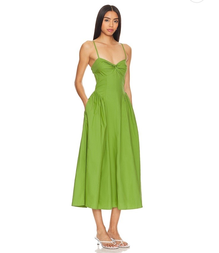 NWT NIA Destene Dress In Pesto Size S