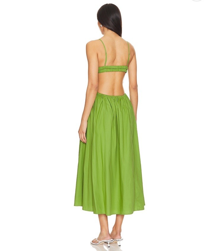 NWT NIA Destene Dress In Pesto Size S