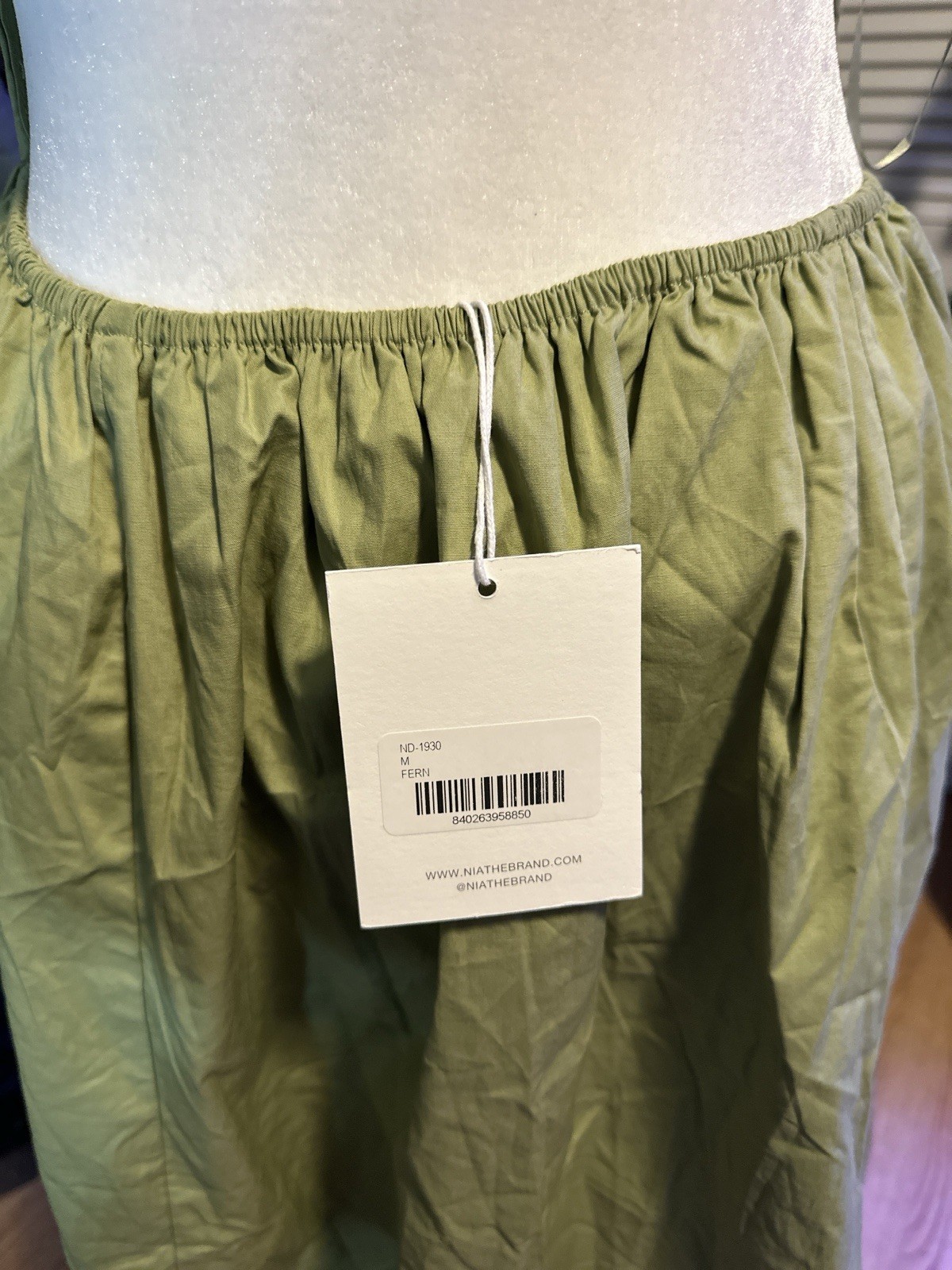 NWT NIA Destene Dress In Pesto Size S