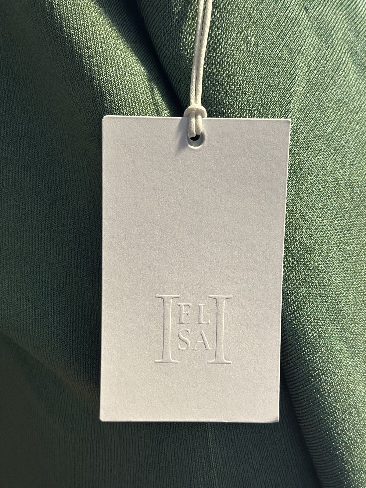 NWT Helsa Emmalynn Cowl Shine Gown In Green Size S