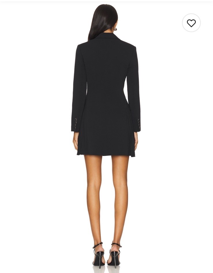 NWOT Milly Noora Blazer Dress In Black $495 Size 0