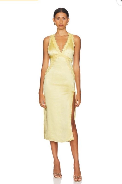 NWT More to Come Shelia Dress in Yellow Size XS