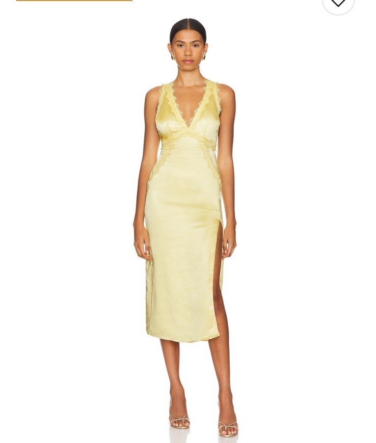 NWT More to Come Shelia Dress in Yellow Size XS