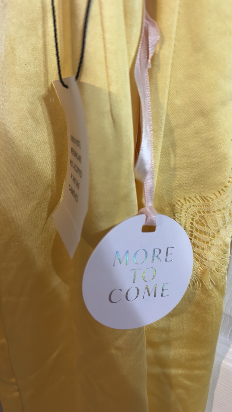 NWT More to Come Shelia Dress in Yellow Size XS