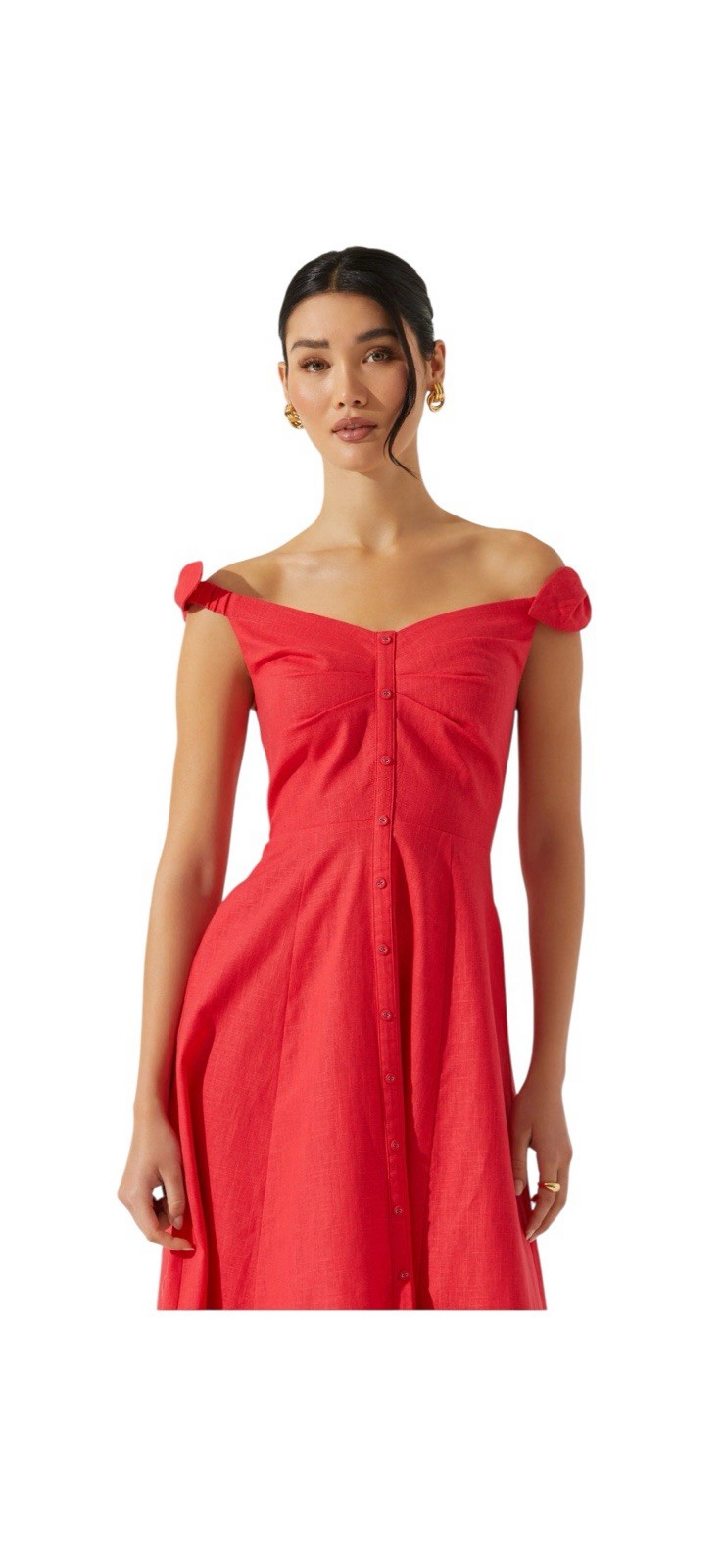 NWOT ASTR THE LABEL LINEN DRESS- BROKEN ZIPPER