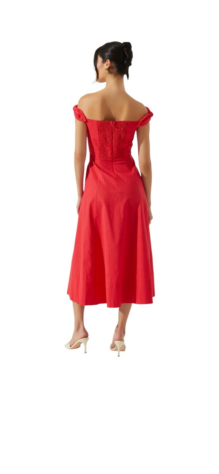 NWOT ASTR THE LABEL LINEN DRESS- BROKEN ZIPPER