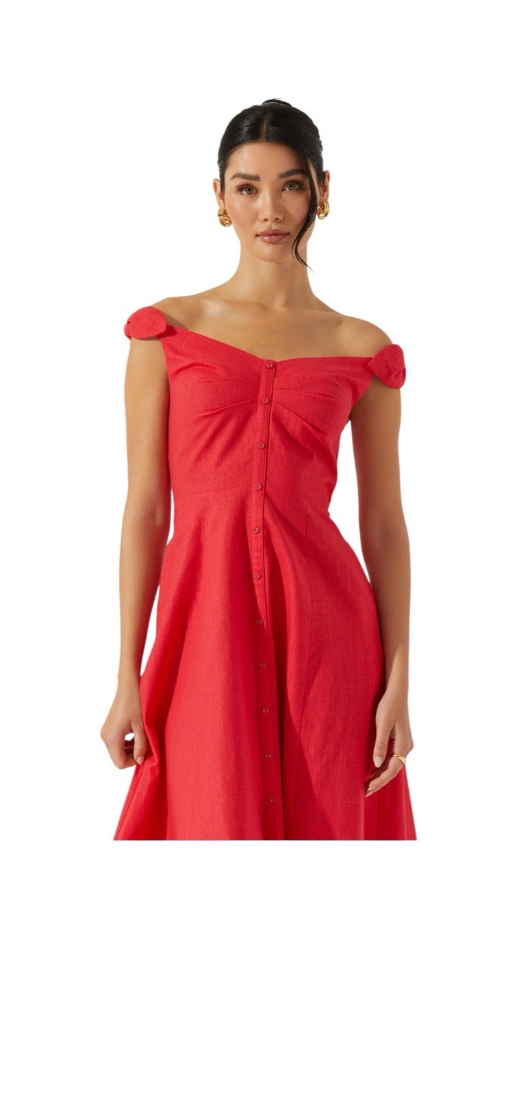 NWOT ASTR THE LABEL LINEN DRESS- BROKEN ZIPPER