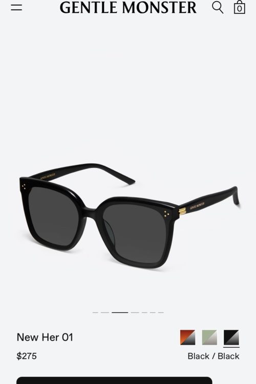COMPLETE SET GENTLE MONSTER HER 01 Sunglasses