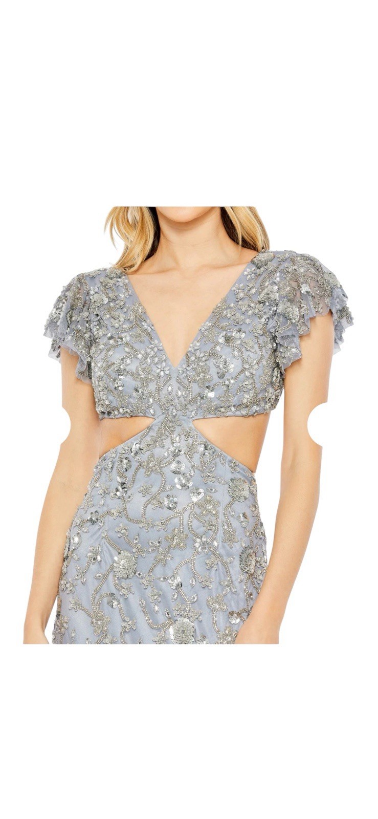 NWT MAC DUGAL EMBELLISH Beaded Gown MSRP 598