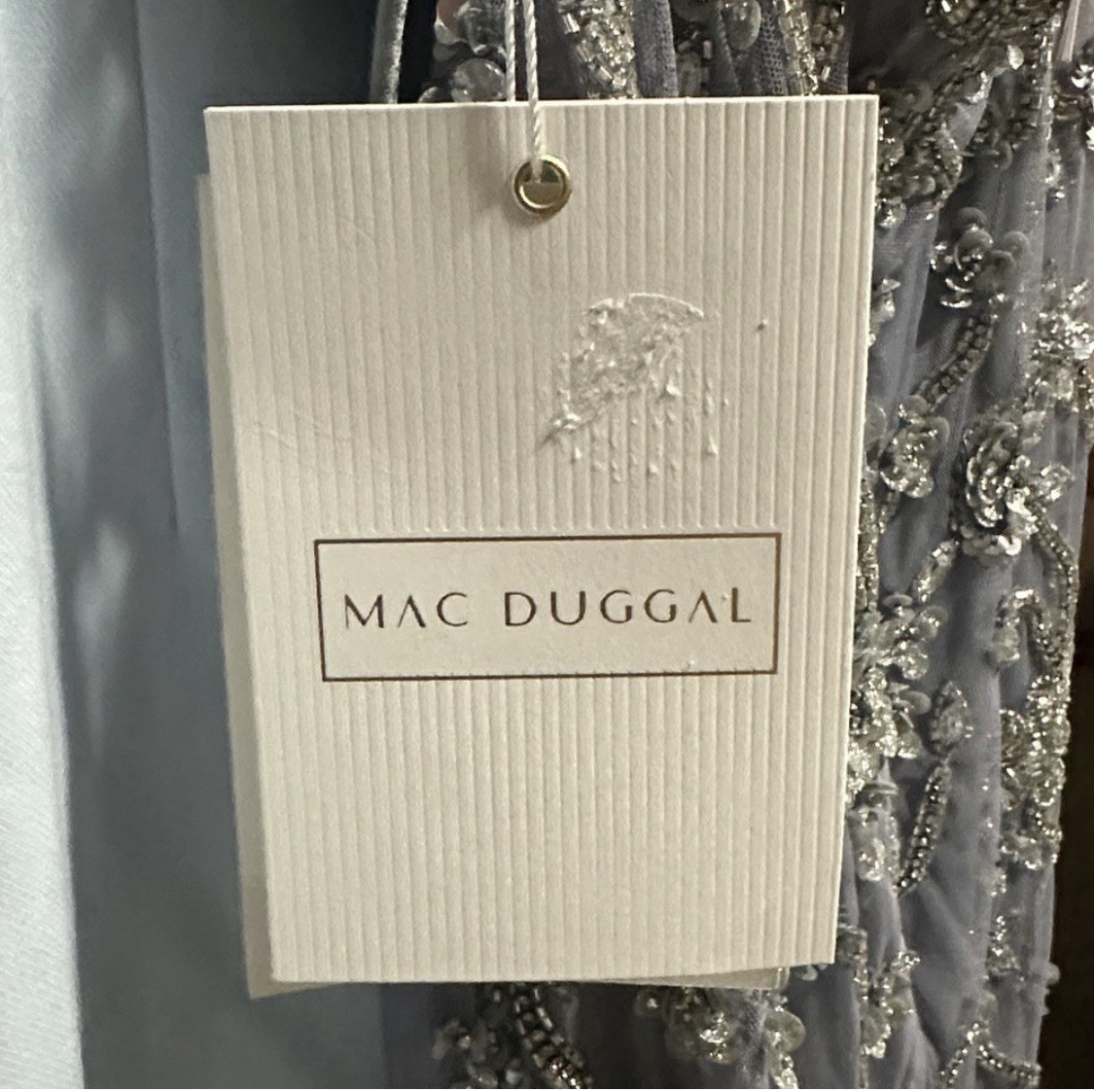 NWT MAC DUGAL EMBELLISH Beaded Gown MSRP 598