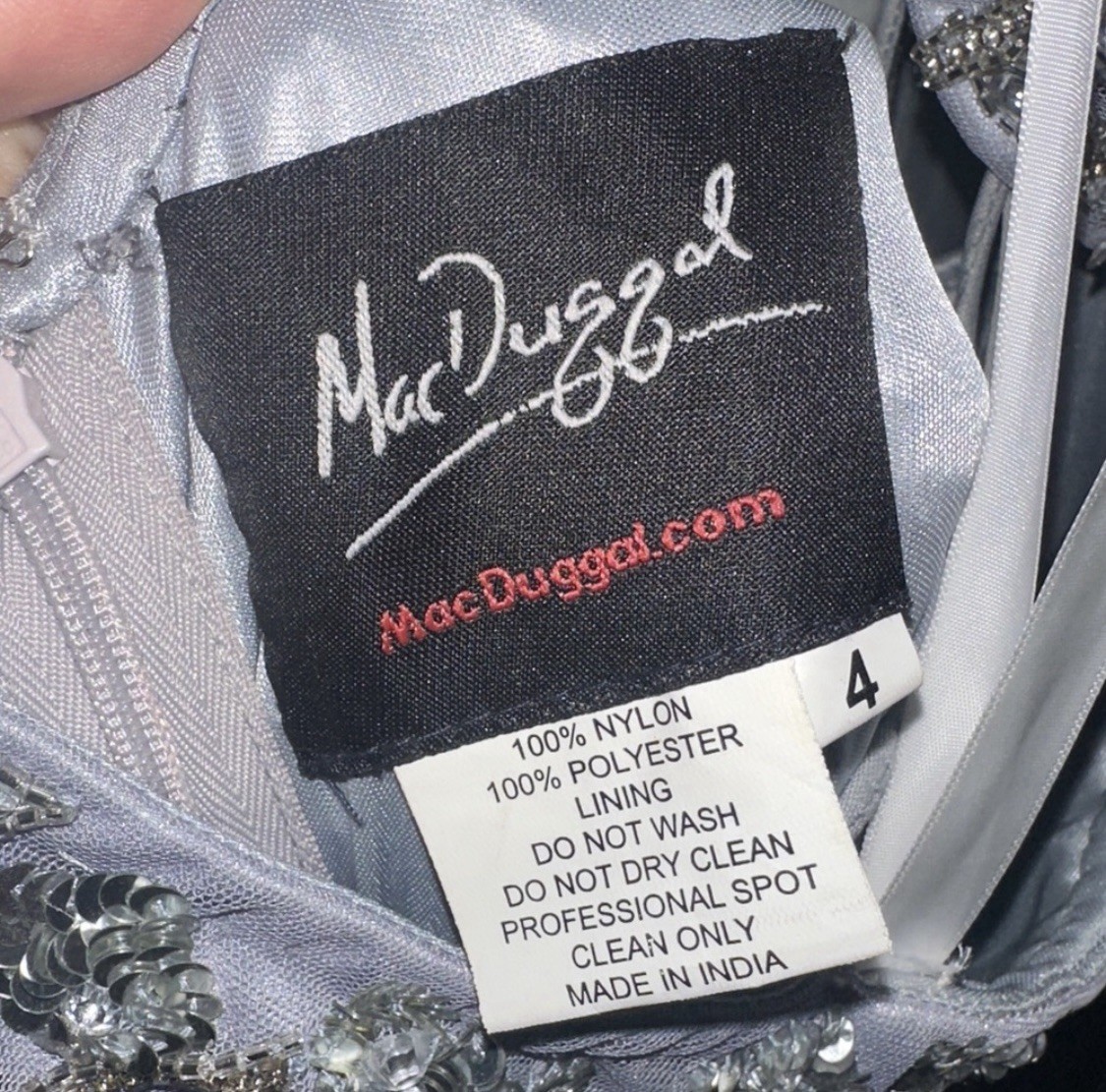 NWT MAC DUGAL EMBELLISH Beaded Gown MSRP 598