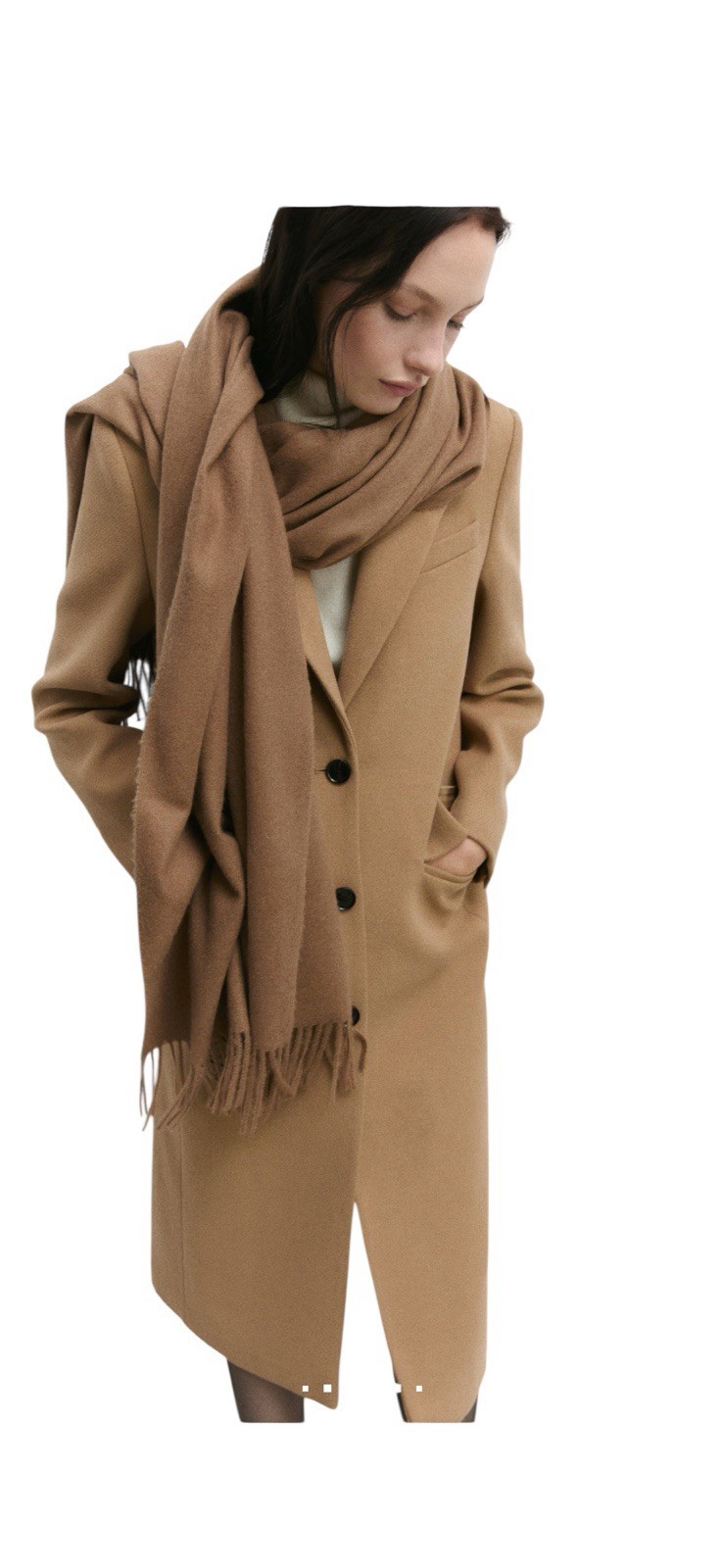 MANGO LONG WOOL WOMEN COAT MSRP $325 Size M