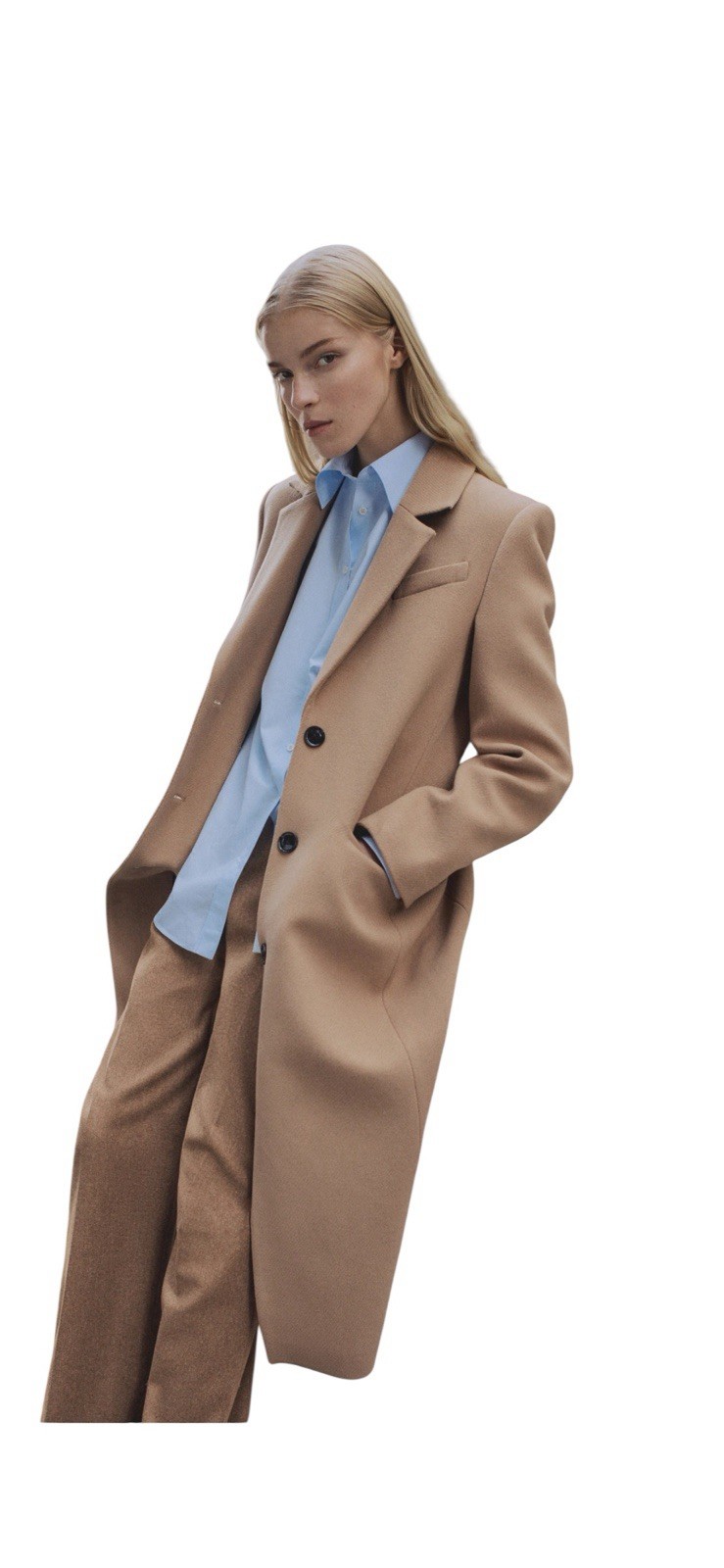 MANGO LONG WOOL WOMEN COAT MSRP $325 Size M