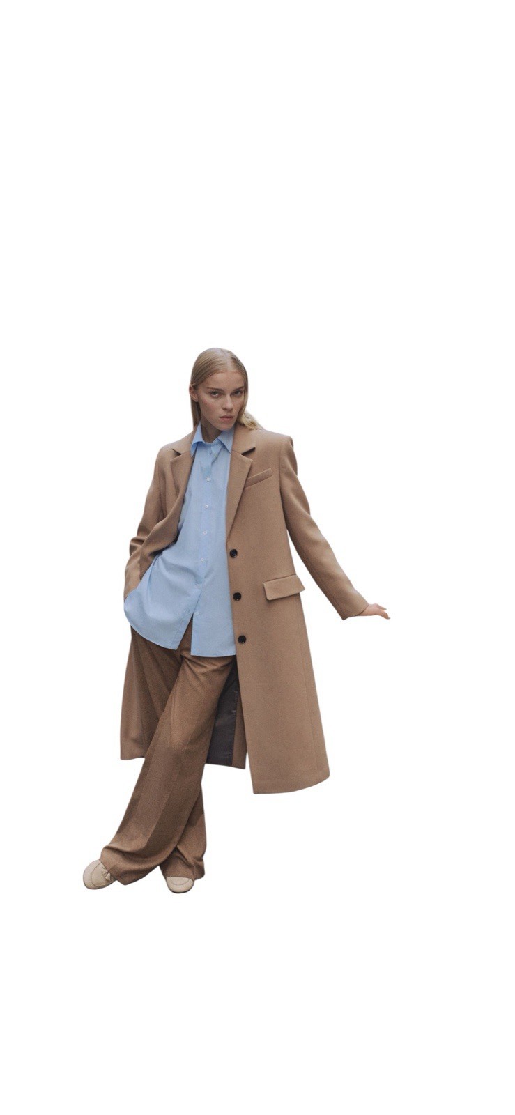 MANGO LONG WOOL WOMEN COAT MSRP $325 Size M