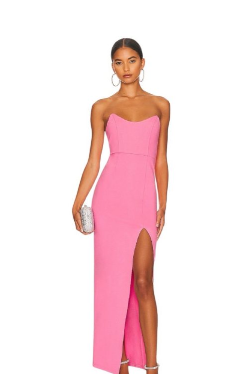 NWT SUPERDOWN REVOLVE STRAPLESS EVENING GOWN