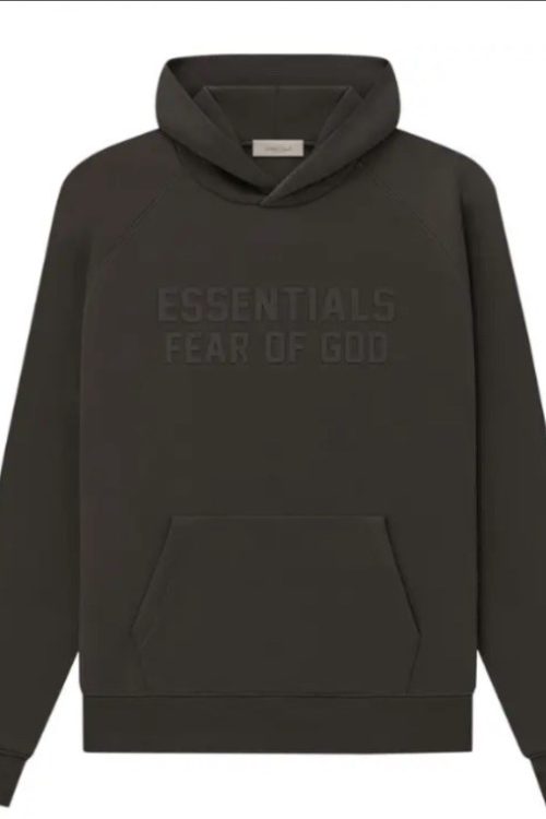 NWT Fear Of God Essential Off Black Hoodie Size L