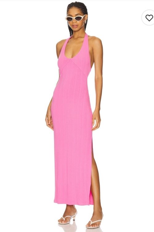 NWT LSpace Sky Dress In Bubble Gum Size M