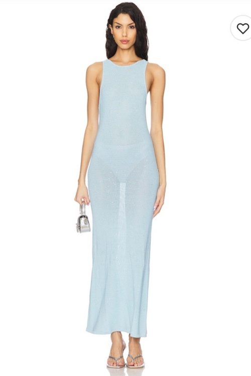 Show Me Your Mumu Miche Maxi Dress In Sequin Blue Size XS