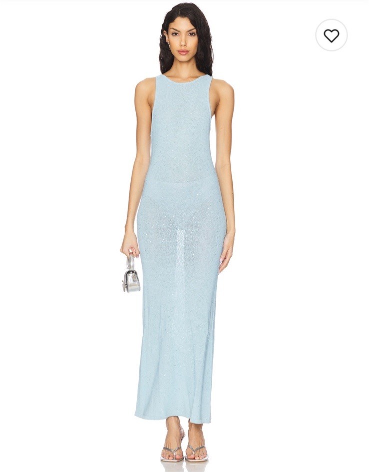 Show Me Your Mumu Miche Maxi Dress In Sequin Blue Size XS