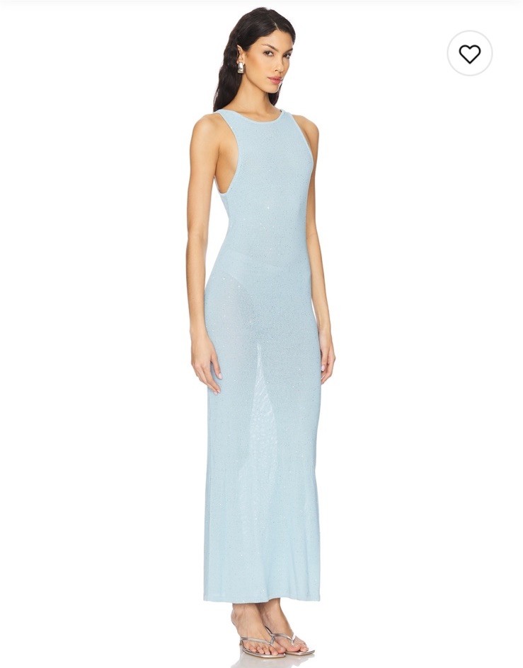 Show Me Your Mumu Miche Maxi Dress In Sequin Blue Size XS