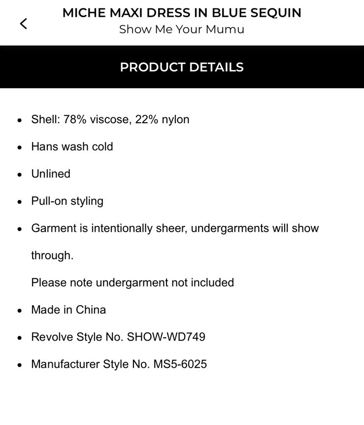 Show Me Your Mumu Miche Maxi Dress In Sequin Blue Size XS