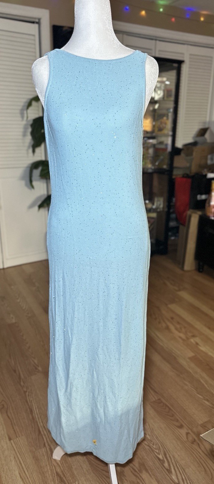 Show Me Your Mumu Miche Maxi Dress In Sequin Blue Size XS