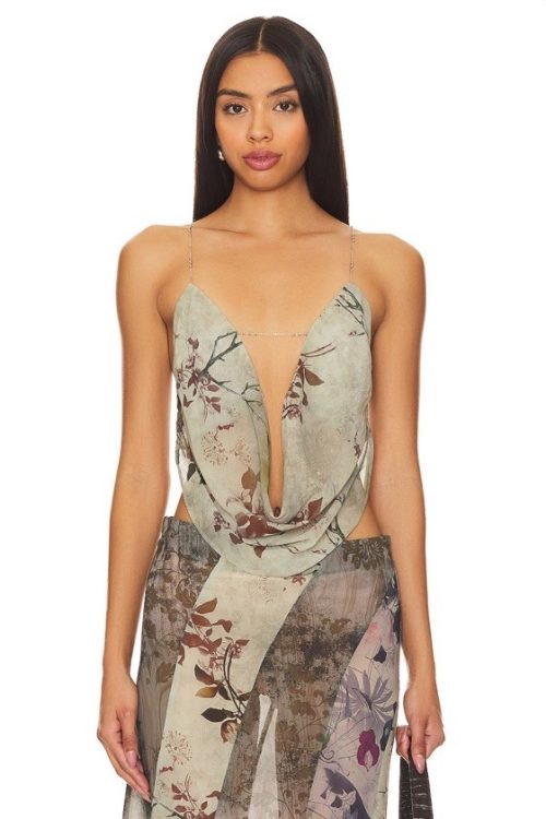 NWT Jaded London Super Cowl Neck Top Size 8