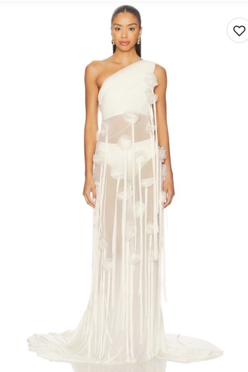 NWT Deme By Gabriella Flora Dress In Off White $450 Size XS
