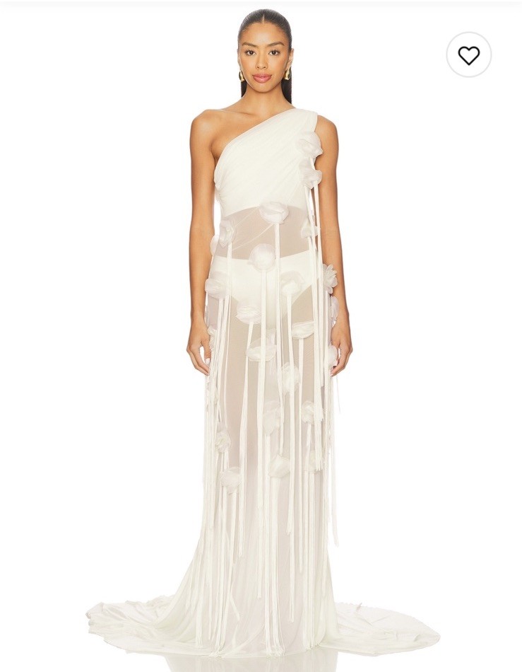 NWT Deme By Gabriella Flora Dress In Off White $450 Size XS
