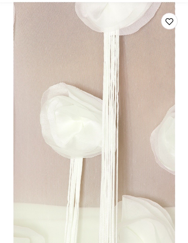 NWT Deme By Gabriella Flora Dress In Off White $450 Size XS