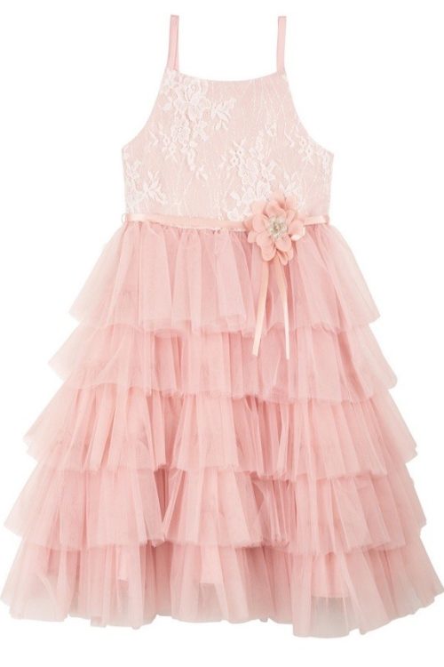 NWT Rare Edition Big Girls Lace Bodice $105 Size 5