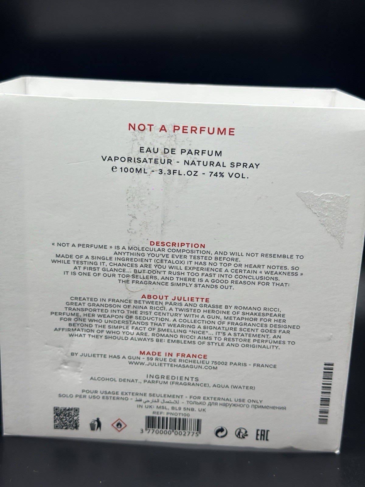 Juliette Has A Gun Romantina Eau De Parfum Spray 100 ml/3.3oz